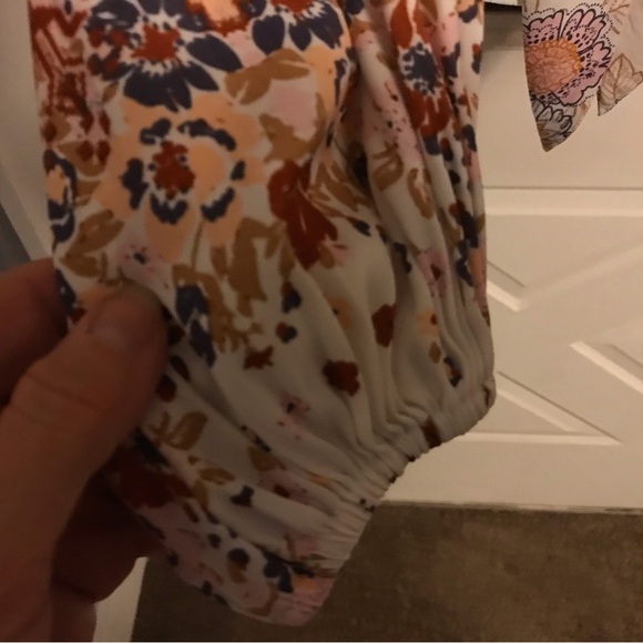 Revolve Free People Run Free Tunic Blouse Ivory Boho - Picture 6 of 6